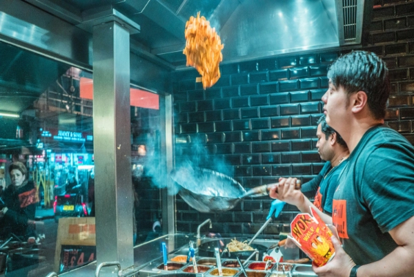 Chinese restaurant kitchen